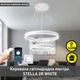 Люстра світлодіодна ESLLSE з пультом STELLA 160W 2R SMART 600×1200мм Біла - зображення 1