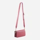 Сумка багет седло женская из натуральной кожи средняя Coach Signature Monogram BG-COA-20 Красная (193971591582) - изображение 3