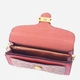 Сумка багет седло женская из натуральной кожи средняя Coach Signature Monogram BG-COA-20 Красная (193971591582) - изображение 4