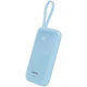 Батарея універсальна Canyon 10000mAh OnPower 101 PD/22.5W built-in cable Blue (CNS-CPB101BL) - зображення 2