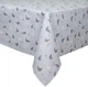Скатерть Home Line. Прогулянка з курчатами серого цвета-120x150 - изображение 2