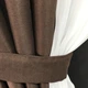 Красивая занавеска с шифоном ALBO 400x170 cm Шоколадная (KU-PK-14) - изображение 8