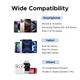 Зарядний пристрій UGREEN X515 GaNInfiniti 30W Fast Charger 3-Port для iPhone 16 15 14 Pro MAX, Samsung Galaxy, Xiaomi Tablet, iPad 2C1A Black (55536) - зображення 5