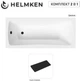 Ванна акриловая Helmken Luna 160x70 см (069M79A764) комплект 2 в 1: прямоугольная ванна, Черный подголовник - изображение 2