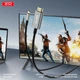 Кабель-адаптер XO GB019 Type-C to HDMI 4K Metal 1.8m Grey - зображення 4