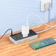 Мережевий подовжувач Hoco AC8A Storm із 3 універсальними розетками+3 USB-A+1 USB-C (PD 30W), кнопкою вкл/викл, 1.5 м, Black - зображення 3
