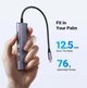 USB-хаб Ugreen CM511 USB-C to HDMI 4K 30Hz + 3 x USB 3.0 + PD100W Power Port Space Grey (15596) - изображение 9