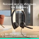Słuchawki Logitech H570e Corded Stereo USB Headset (Teams version) - Black - EMEA28-935 - USB-A (981-001430) - obraz 3