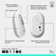 Комплект Logitech POP Icon Combo Bluetooth UA Off-White (920-013141) - изображение 9