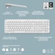 Комплект Logitech MK950 Bluetooth/Wireles UA Off-White (920-012491) - зображення 2