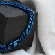 Мужской браслет из медицинской стали на руку "Neo Blue" 8 мм - изображение 2