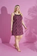 Жіноча нічна сорочка Burgundi big size 3XL бургунді PM35024 - зображення 1