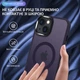Чехол ударостойкий матовый WAVE Premium Matte Insane Case with MagSafe для Apple Iphone 14 Pro Deep Purple - изображение 3