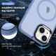 Чехол ударостойкий матовый WAVE Premium Matte Insane Case with MagSafe для Apple Iphone 14 Pro Sierra Blue - изображение 2