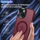 Чехол ударостойкий матовый WAVE Premium Matte Insane Case with MagSafe для Apple Iphone 15 Red - изображение 4