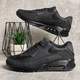 Чоловічі кросівки YZY Air Max 44 чорні демісезонні (5651) - изображение 4