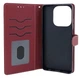 Чохол книжка Leather Flip для Oppo A40m на магніті з підставкою бордовий - зображення 2
