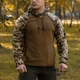 Кофта флісова худі з капюшоном ЗСУ Хрест Койот-MM14 50 - зображення 1