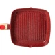 Алюмінієва сковорода-гриль 24 см зі скляною кришкою Square Red MGC (XIT-HP-4-461R) - зображення 7