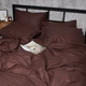 Набор наволочек Moon&Star Warm Espresso Satin Stripe 60x60 см 2 шт (MS-840001270) - изображение 4