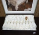 Велюрова скатертина з ранером Selin Azra Set 160×300+12 серветок Кремова - зображення 5