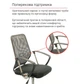 Крісло офісне сітка для персоналу Тета CH PR Сірий - зображення 6