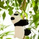 Дитяча м'яка іграшка - браслет панда Panda плюшева прикраса на руку для дітей, 18х12х8 см, чорно-білий (99320274) - зображення 5