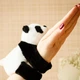 Дитяча м'яка іграшка - браслет панда Panda плюшева прикраса на руку для дітей, 18х12х8 см, чорно-білий (99320274) - зображення 6