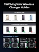 Беспроводное автомобильное зарядное устройство UGREEN W708 Magsafe Qi2 15W держатель для телефона на вентиляционную решетку 15Вт, iPhone 16/16 Plus 15/15 Plus/15 Pro/15 Pro Max/14/13/12 Black (35970) - изображение 2