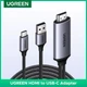 Кабель HDMI 4K to USB-C UGREEN CM773 для PS4/5 Switch Xbox PC с нейлоновой оплеткой и питанием от USB-А HDR HDCP2.2 Dolby 2 м Black (35984A) - изображение 7