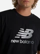 T-shirt męski bawełniany New Balance Sport Essentials Gradient Logo MT51503 S Czarny (197967257278) - obraz 4