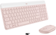 Zestaw bezprzewodowy Logitech MK470 SLIM COMBO Rose (920-011322) - obraz 1