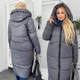 Женская куртка - пальто зима 54-56 графит (1099АЛ) - изображение 2