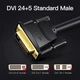 Кабель Vention DVI 24+5 to VGA Cable 3m Black (EACBI) - зображення 4