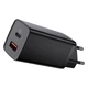Зарядний пристрій Baseus GaN2 Lite Quick Charger 1xType-C 1xUSB 65W EU Black (CCGAN2L-B01) - зображення 1