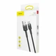 Кабель Baseus Cafule Cable USB to Type-C 3A 2m Gray-Black (CATKLF-CG1) - изображение 6