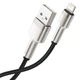 Кабель Baseus Cafule Series Metal Data Cable USB to Lightning 2.4A 2m Black (CALJK-B01) - изображение 2