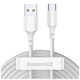 Комплект кабель Baseus Simple Wisdom Data Cable Kit USB to Type-C 5A 1.5m 2 шт White (TZCATZJ-02) - изображение 1