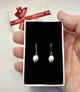 Серьги серебро 925 с натуральным жемчугом + подарочная коробочка (16227) - изображение 2