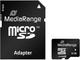 Карта памяти MediaRange microSDHC 8GB Class 10 + SD адаптер MR957 (4260283113521) - изображение 1