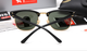 Солнцезащитные очки в стиле RB 3016 clubmaster black LUX - изображение 4