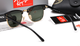 Солнцезащитные очки в стиле RB 3016 clubmaster black LUX - изображение 7