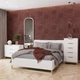 Кровать LofTerno Head 1,6 Swan 1670x1100x2060 Белый супермат (105070301) - изображение 3