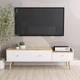 Тумба TV LofTerno Head скандинавская Asgard 1530x495x400 Белый бриллиант/Дуб крафт золотой (AG08011200000) - изображение 2
