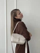 Женская сумка Diane Empreinte кросс боди белый стеганый - изображение 2