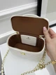 Сумка женская клатч Classic Lambskin белый бочонок - изображение 5