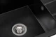 Кухонная мойка гранит GRANADO Linares black shine (0801) + сифон одинарный для кухонной мойки Nova - изображение 5