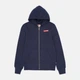 Подростковая толстовка с капюшоном для мальчика Levis Lvn Boxtab Full Zip Hoodie 9EJ762-C8D-LQ 134-140 см (10A) Темно-синяя (3666643021030) - изображение 6