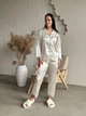 Шовкова піжама – ніжність, Білий, 2XL - зображення 1