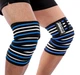 Бинты на колени Power System PS-3700 Knee Wraps Blue/Black (пара) (PS-3700_Blue-Black) - изображение 3